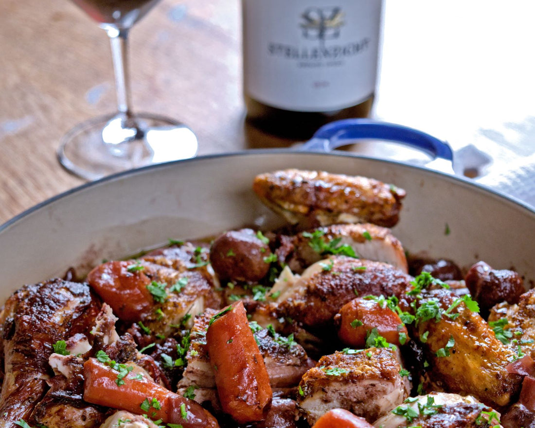 Stellenzicht Reuben Riffel Stellenbosch Wine Recipe Pairing Ideas Food  Winelands Varietal Cabernet Savignon Cinsault Syrah Shiraz Red Award Winning Online South Africa