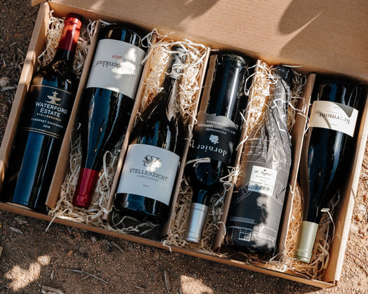 Mixed Case Harvest Red Wine Syrah Cabernet Sauvignon Cinsault Upper Blaauwklippen Valley Vineyards Stellenzicht Wine Farm Winemaker Sustainable Farming Regenerative Nature Eco Friendly Tasting Enthusiast Award-winning Premium South Africa